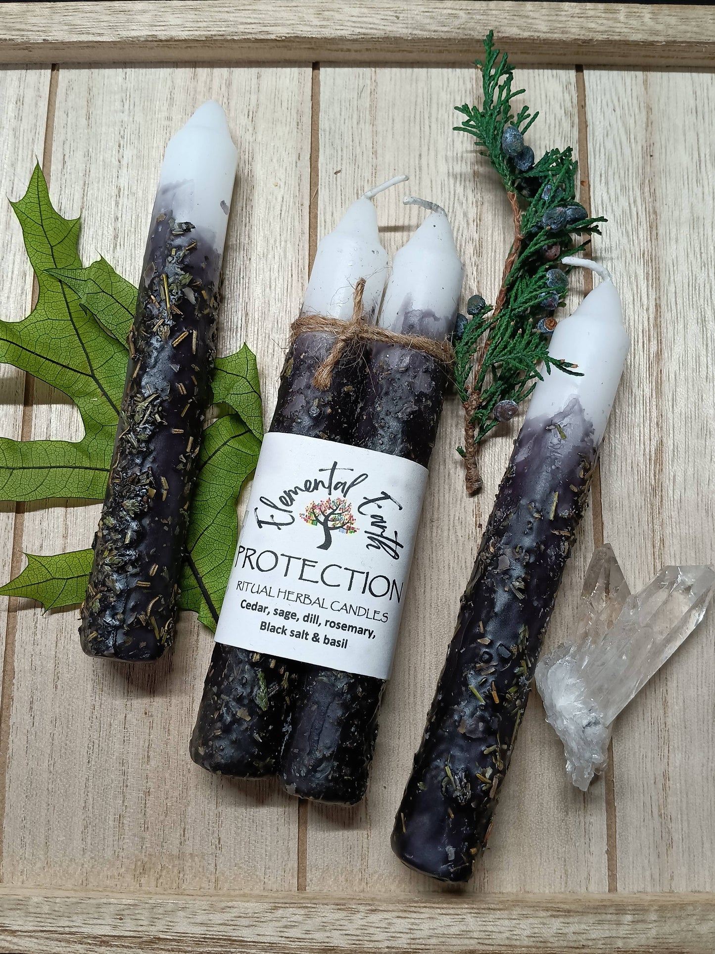 Protection Herbal 6" Ritual Candles