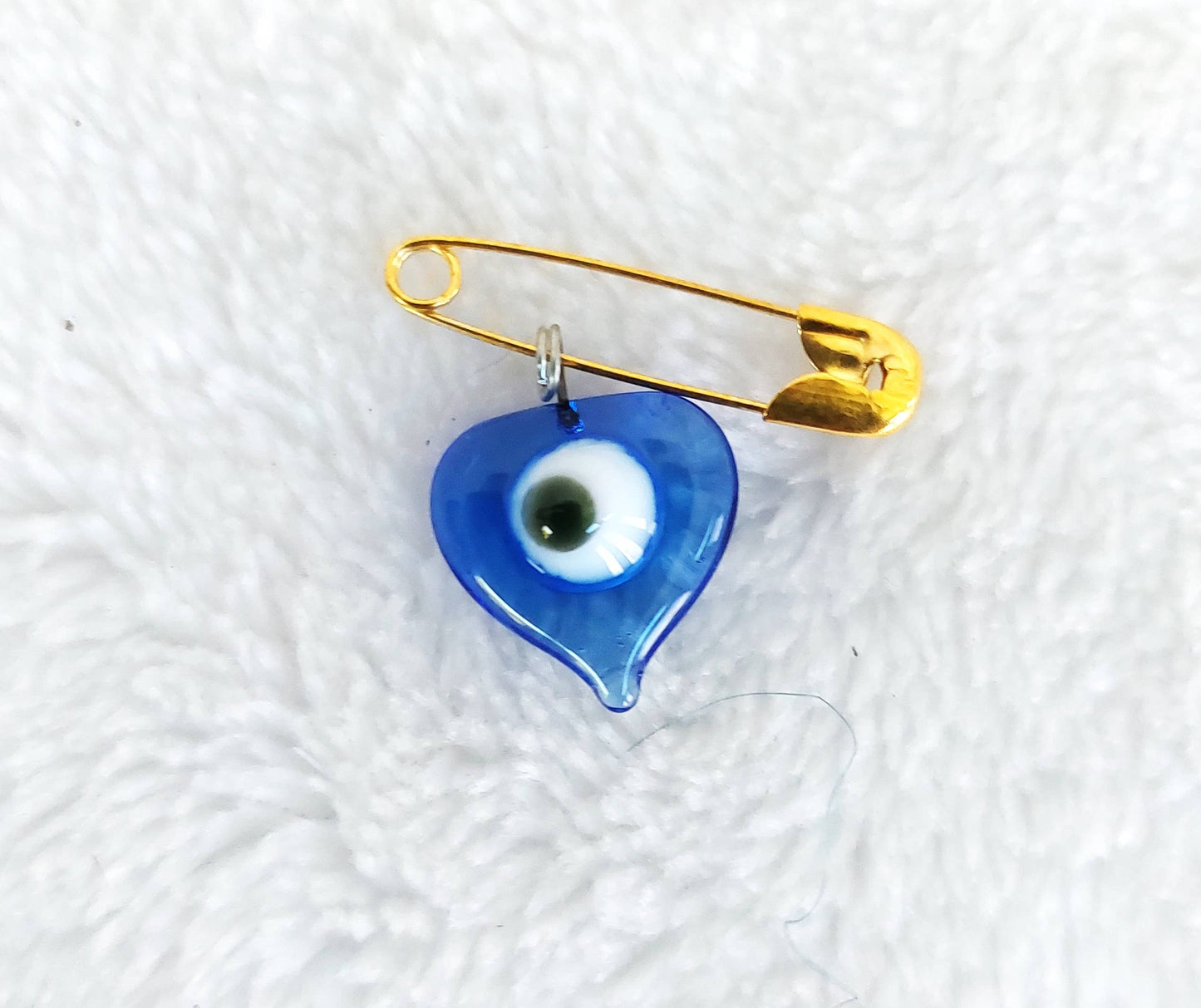 Evil Eye Heart Pin