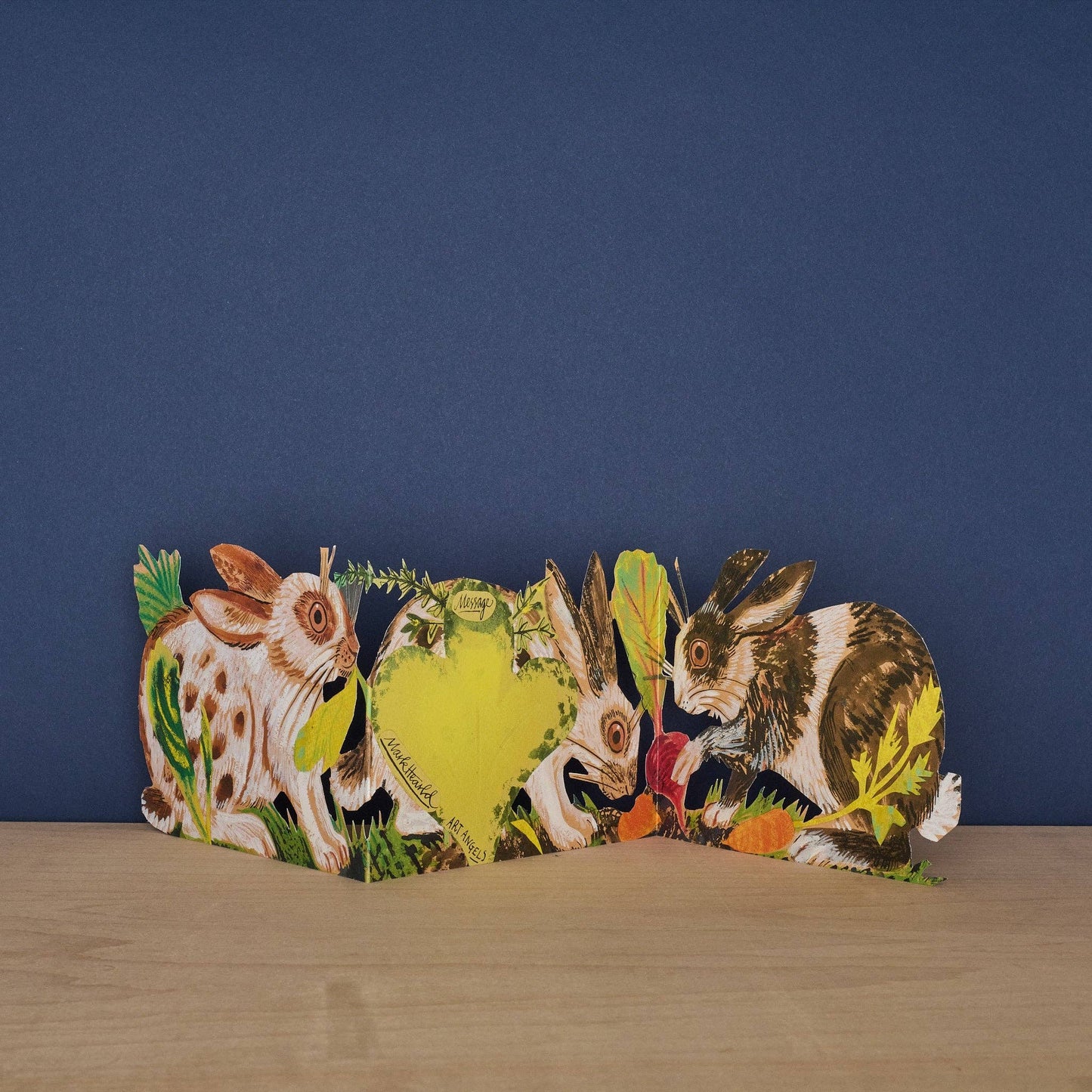 Rabbits, Unfolding Cutout Card | Art Angels