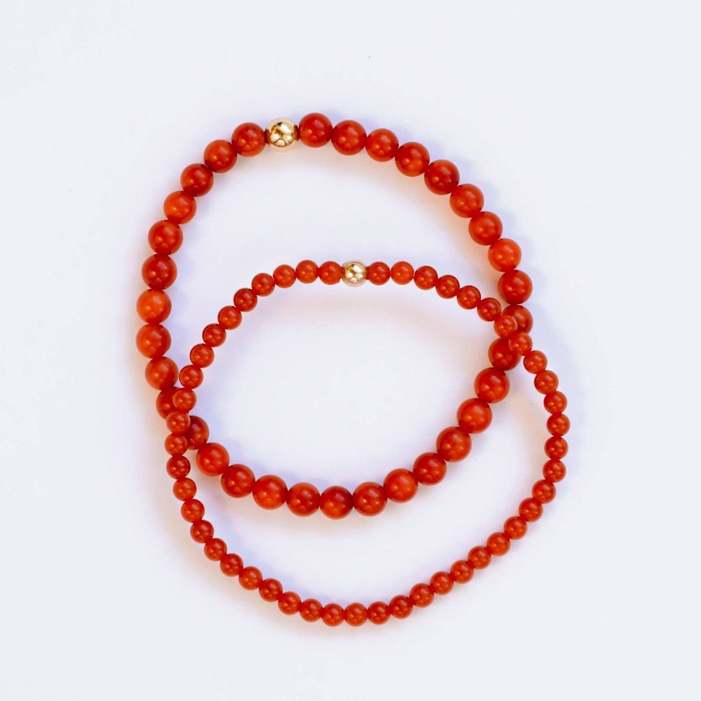 Red Coral + Gold || Bracelet
