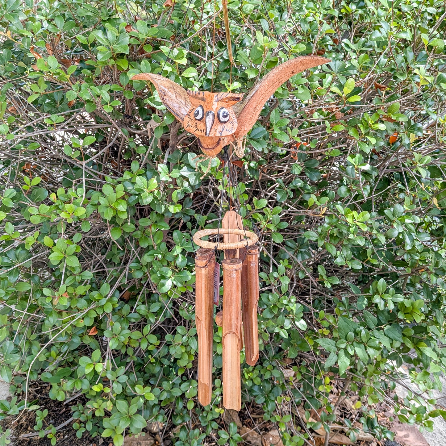 Bamboo Windchime- Owl