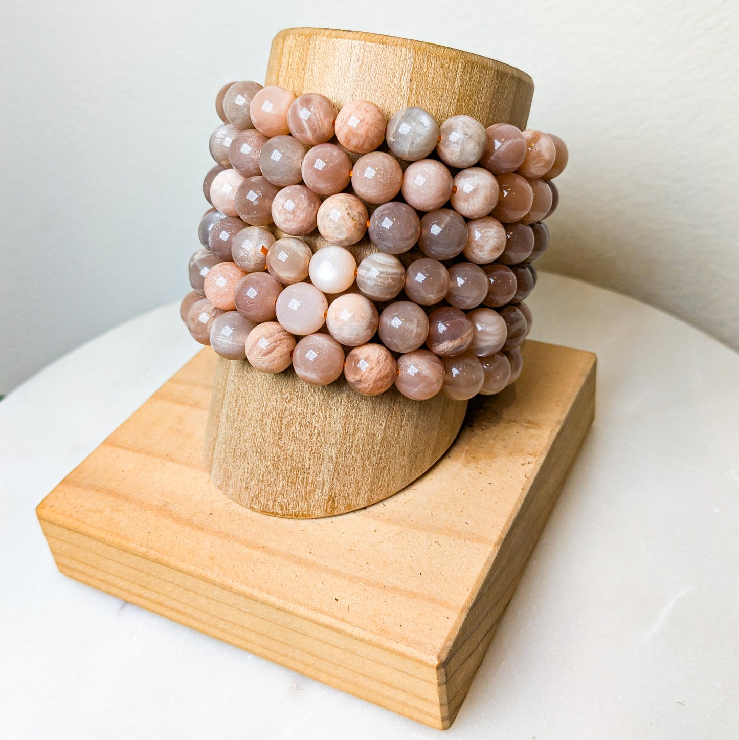 8mm Assorted Crystal Beaded Bracelets -