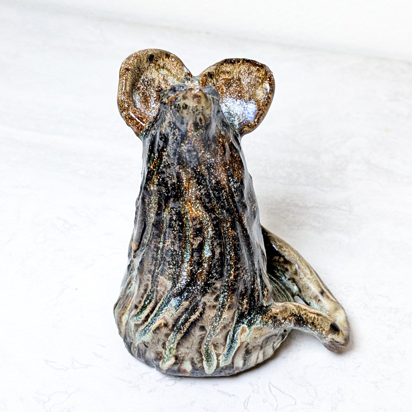 Clay Mouse Figurine