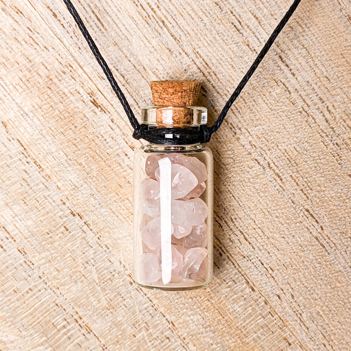 Mini Spell Jar Necklace | Various Crystals