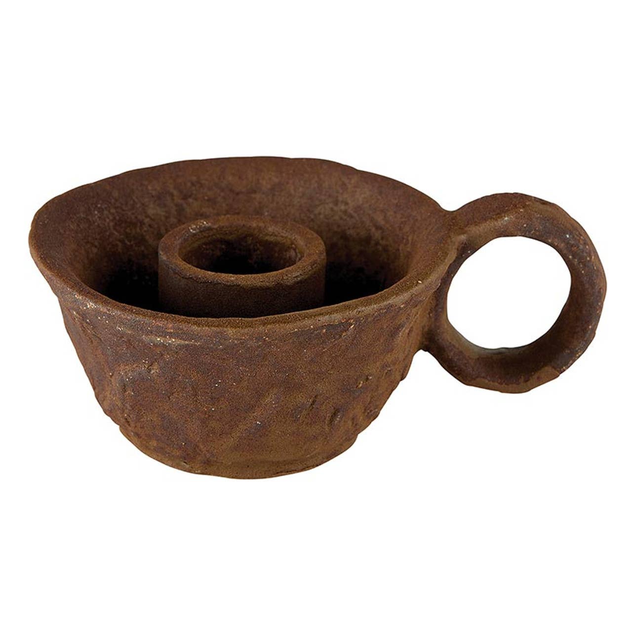 Rustic Mini Brown Candleholder