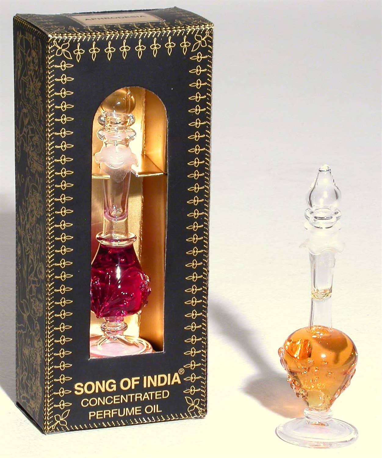 Sandalwood Perfume Oil - Delicate Hand Blown Glass Bottle