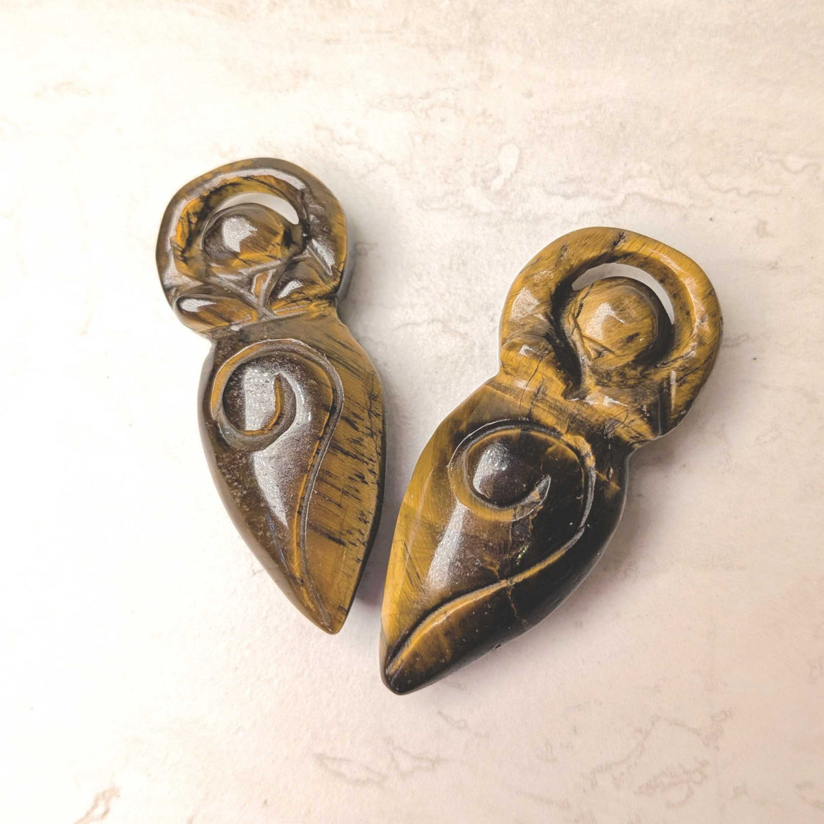 Spiral Goddess Carvings