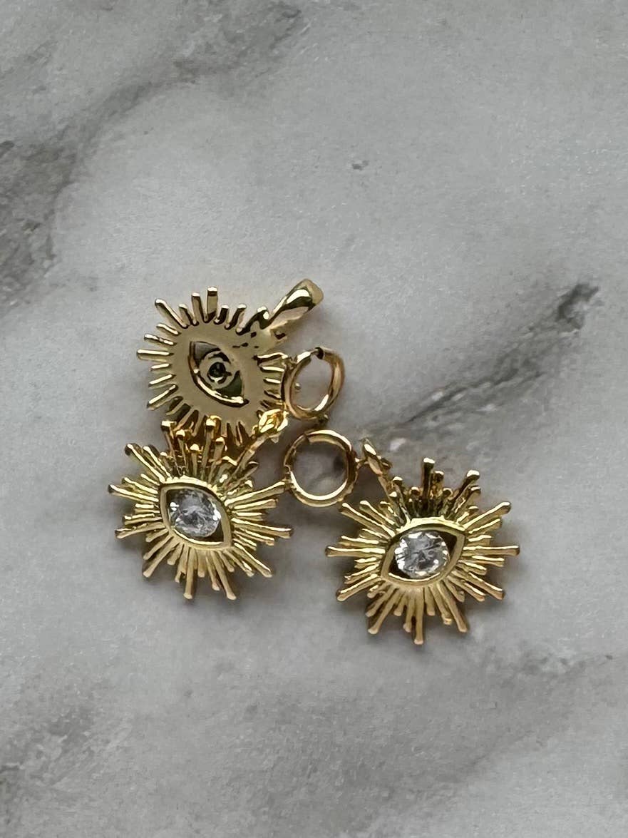 Sunburst Eye Sun Charm