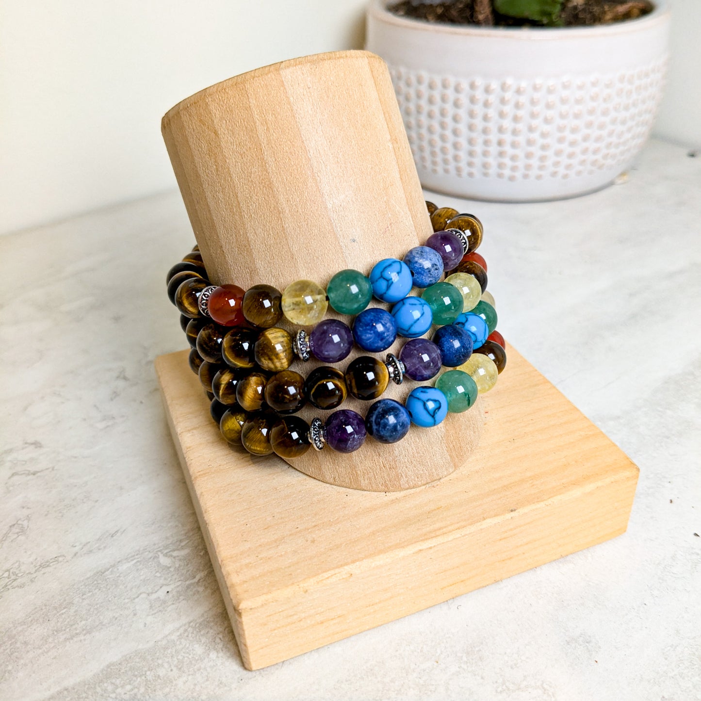 8mm Assorted Crystal Bead Bracelets