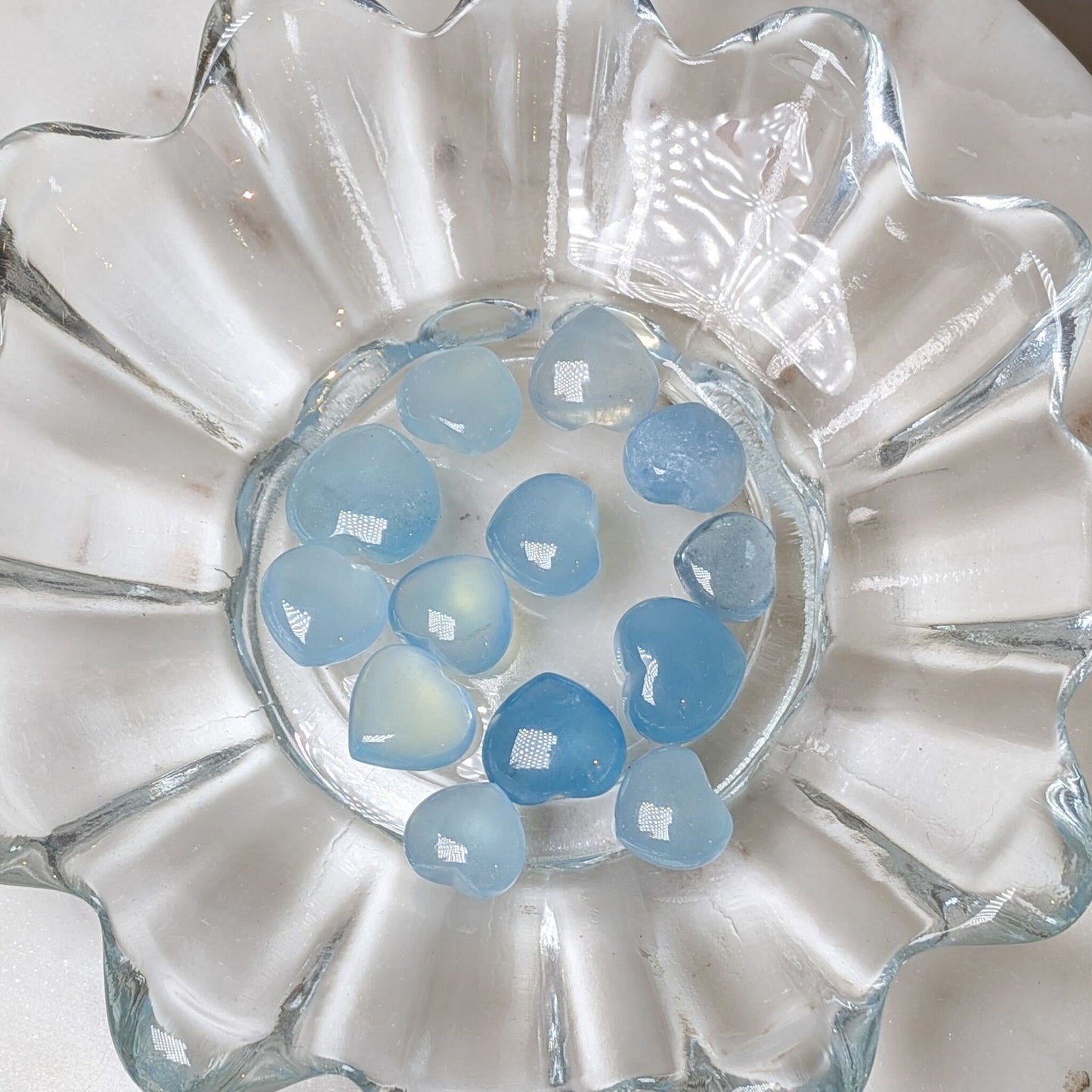 Top Grade Aquamarine Hearts