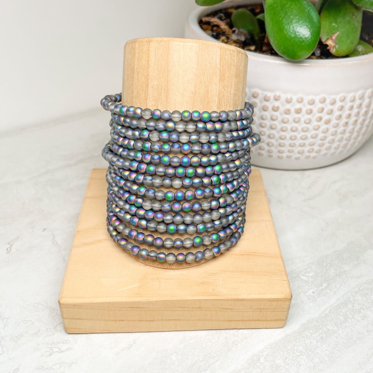 4mm Assorted Crystal Bead Bracelets