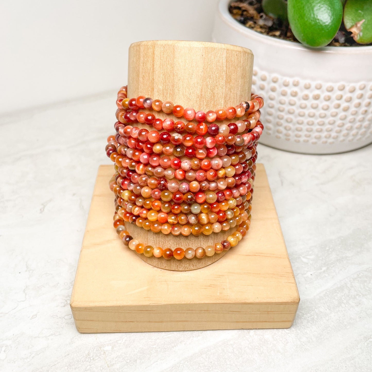 4mm Assorted Crystal Bead Bracelets