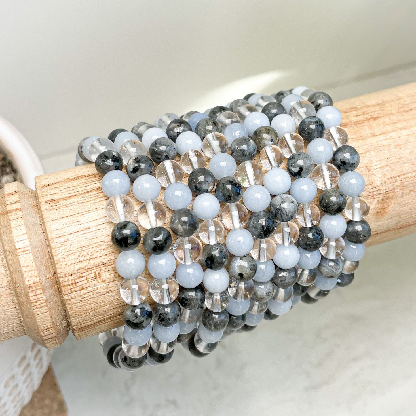 6mm Assorted Crystal Bead Bracelets