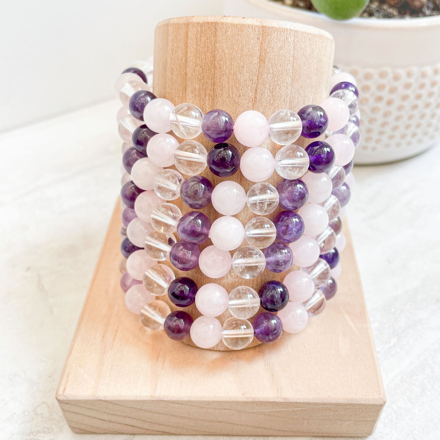 8mm Assorted Crystal Beaded Bracelets