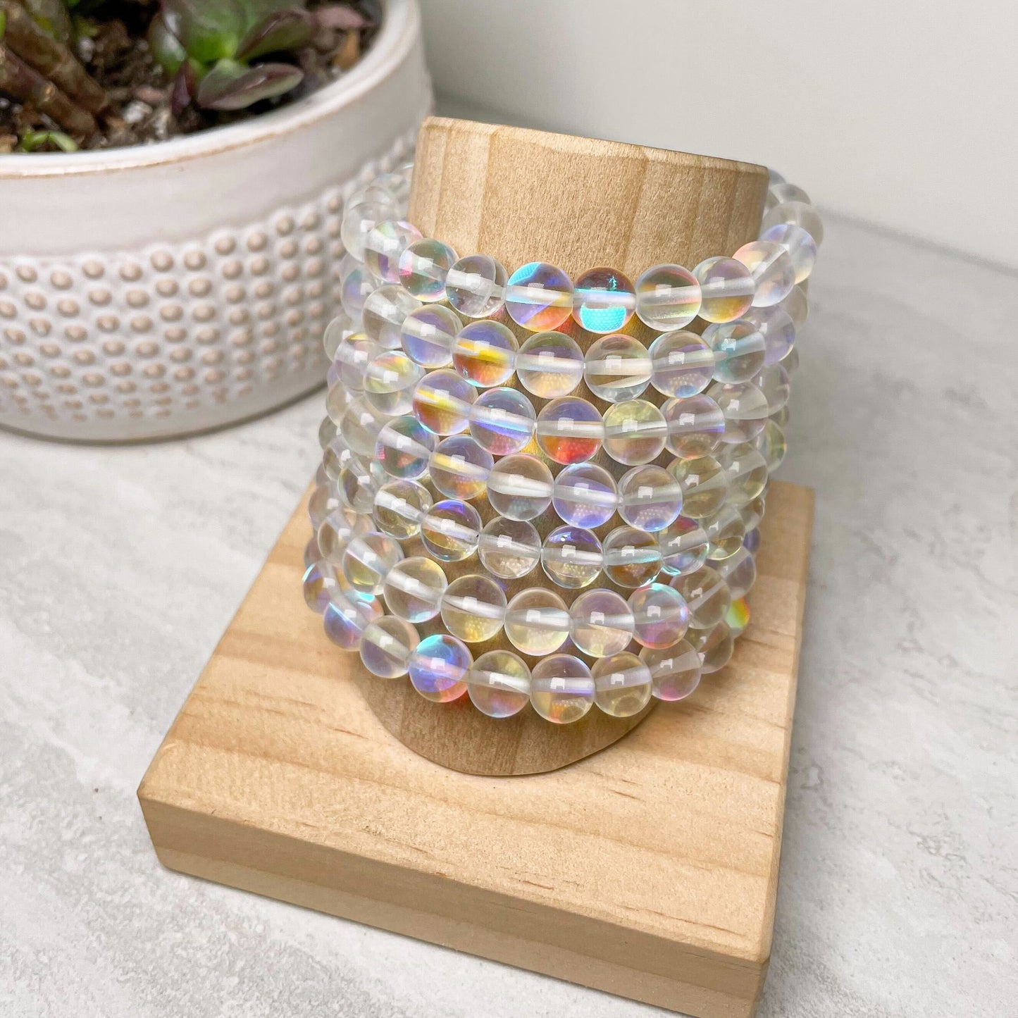 8mm Assorted Crystal Beaded Bracelets