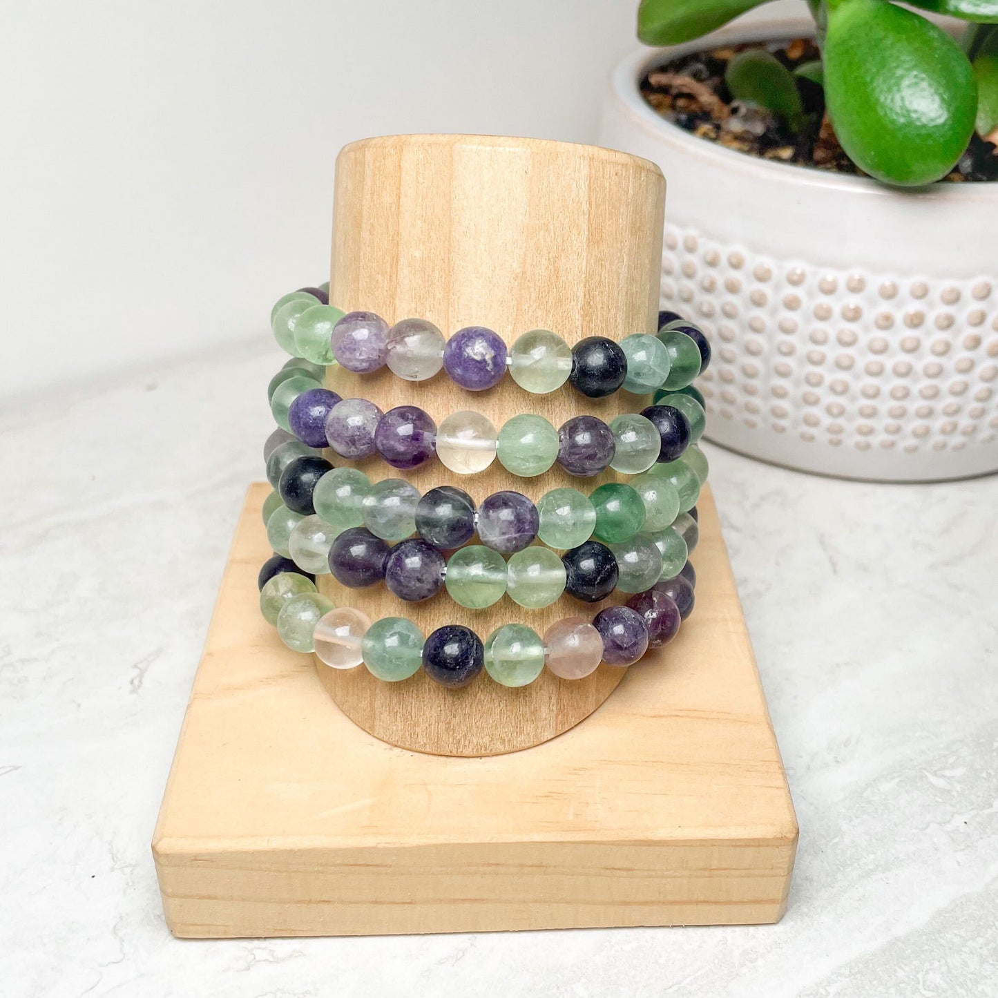 8mm Assorted Crystal Beaded Bracelets