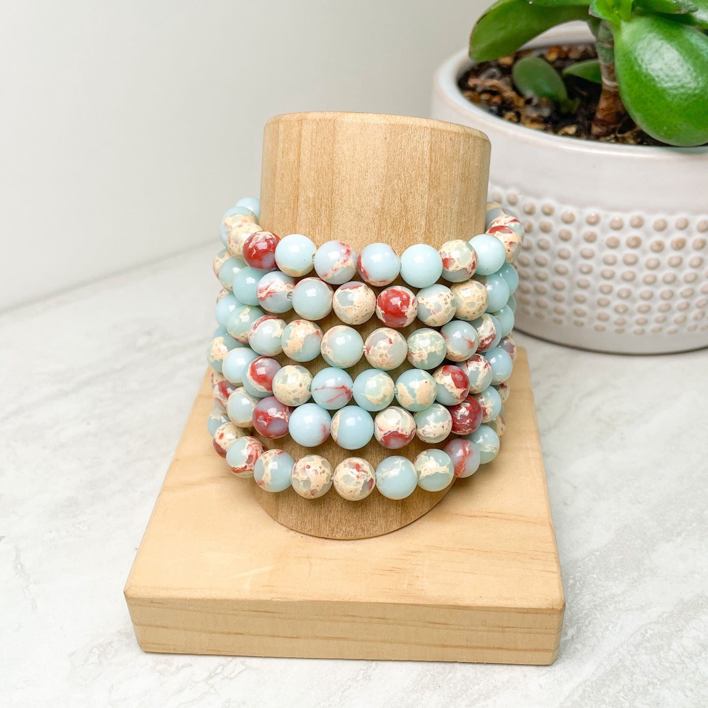 8mm Assorted Crystal Beaded Bracelets
