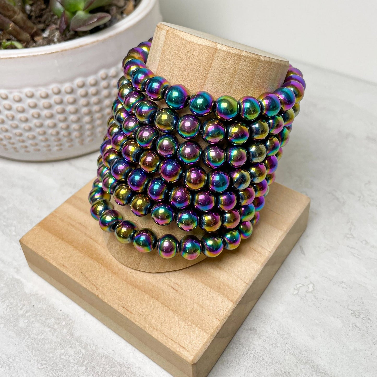 8mm Assorted Crystal Beaded Bracelets