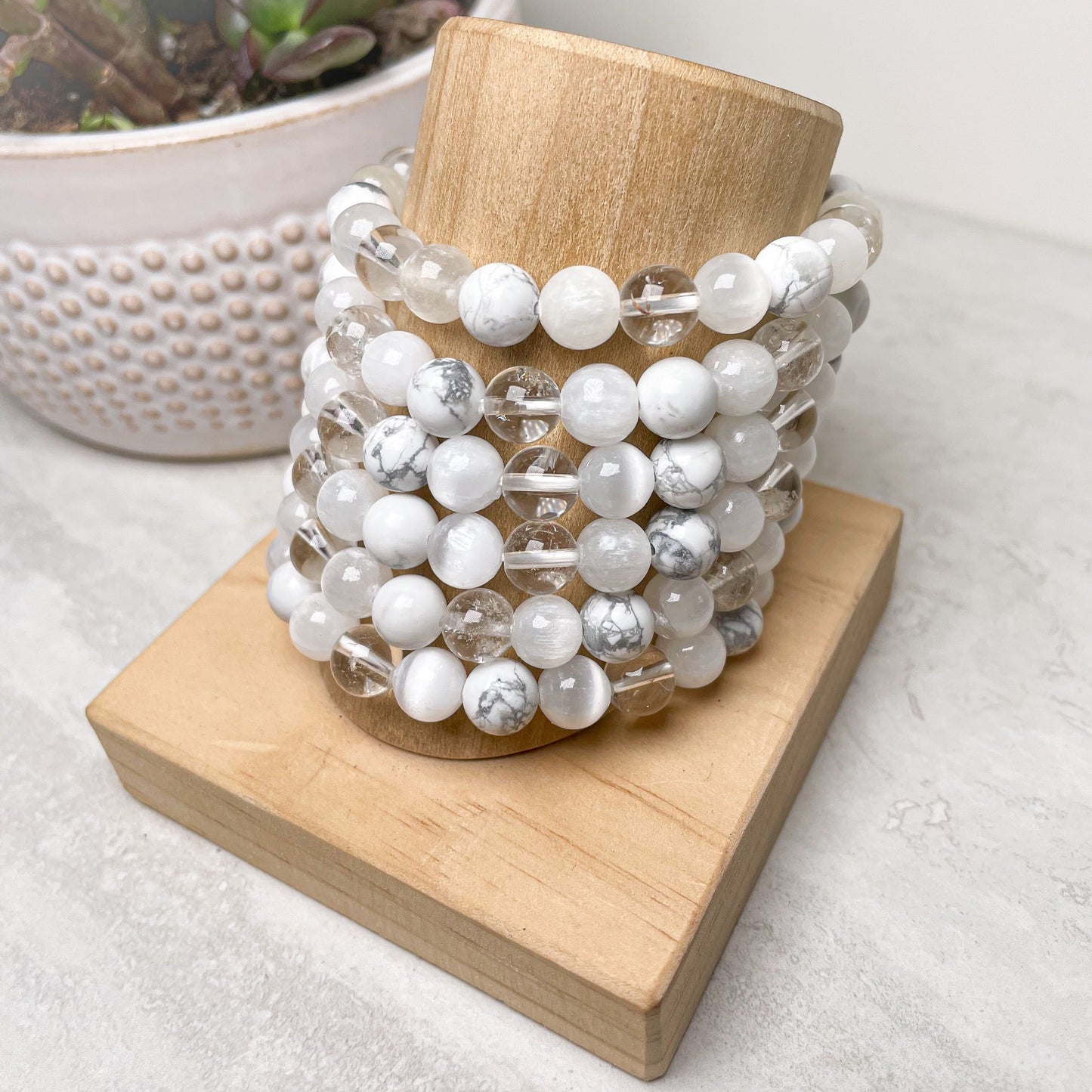 8mm Assorted Crystal Beaded Bracelets