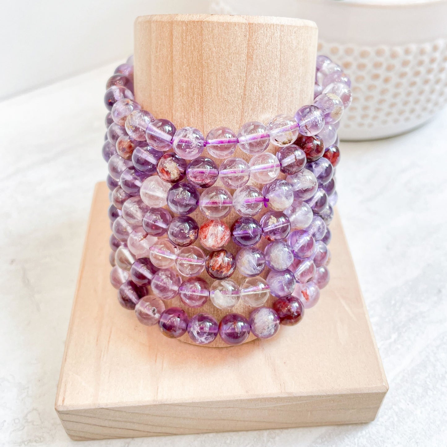 8mm Assorted Crystal Beaded Bracelets