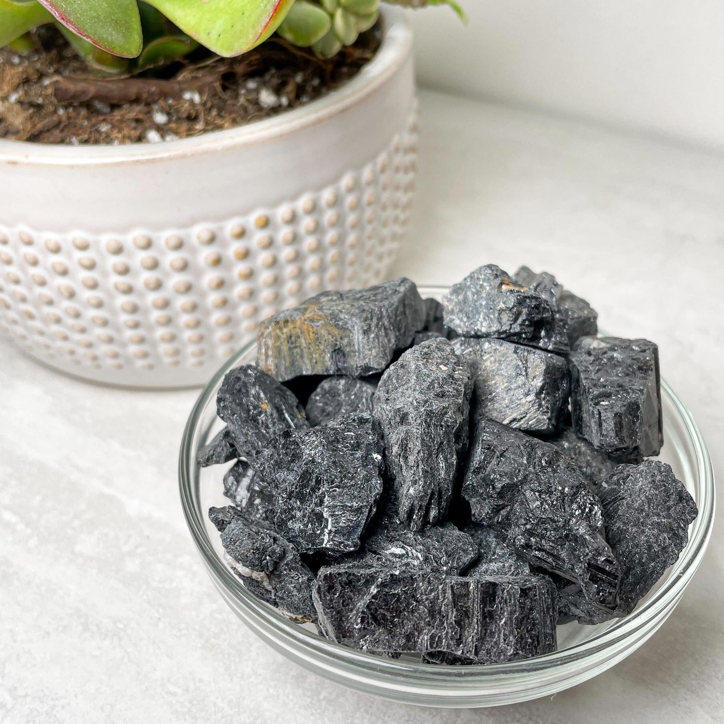 Black Tourmaline Small Rough Stones