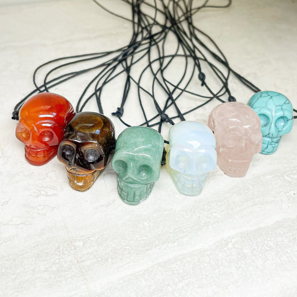 Assorted Crystal Skull Pendants | Various Sizes