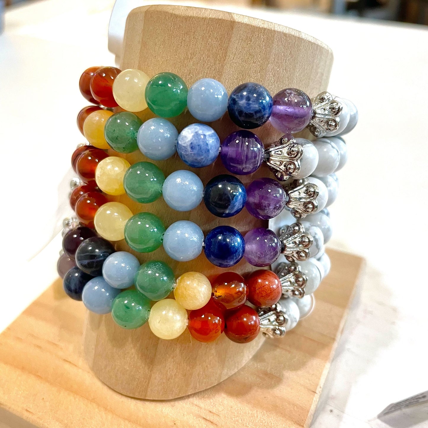 8mm Assorted Crystal Beaded Bracelets