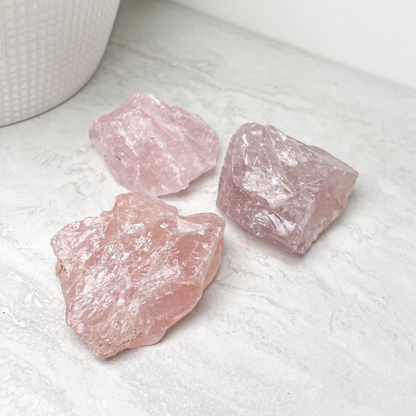 Rose Quartz Raw Chunks 1.5" - 2"