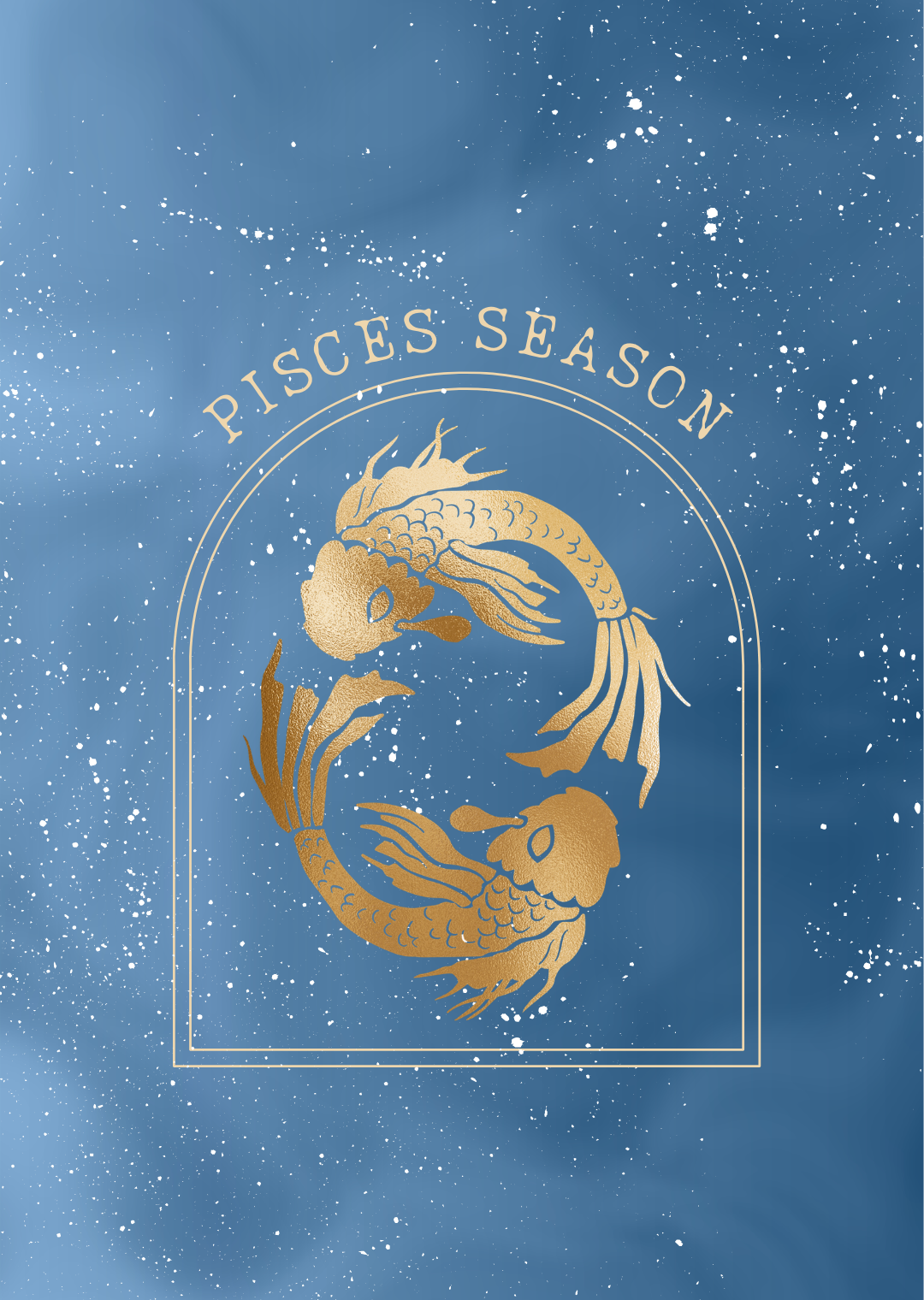 pisces season image of two fish swimming