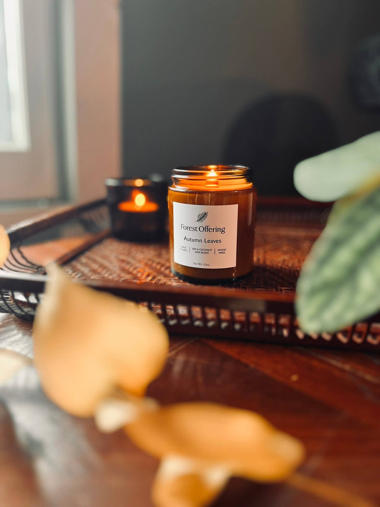 Autumn Leaves Candle