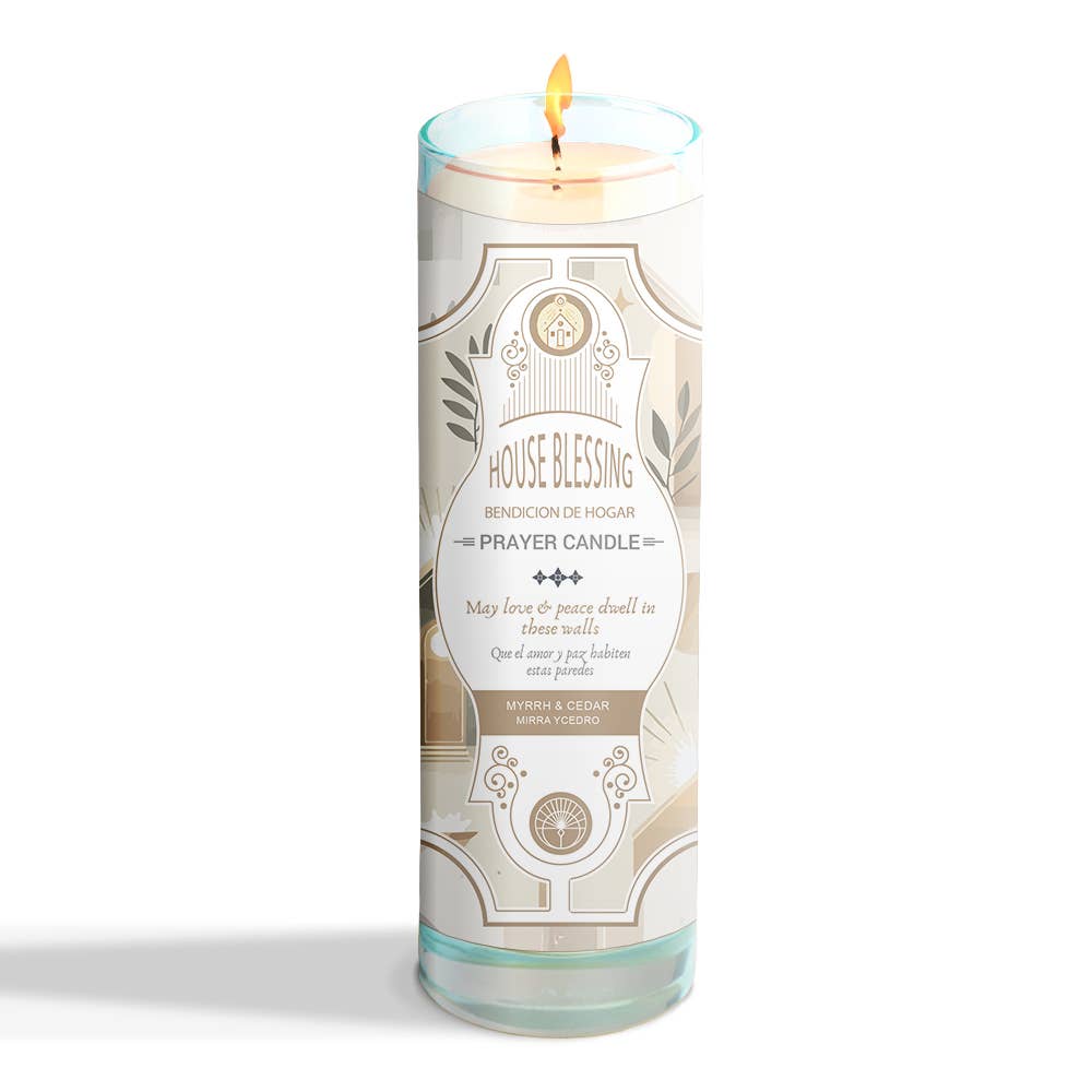House Blessing Prayer Candle 8" (9.5 oz)