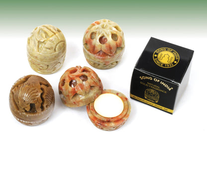 Gardenia Solid Perfume in Hand Carved Stone Jar