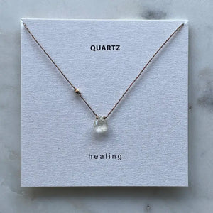 Polished Gemstone Minimalist Necklaces | Various Crystals