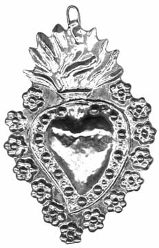 Petite Silver Plate Heart Milagro | 2 sizes
