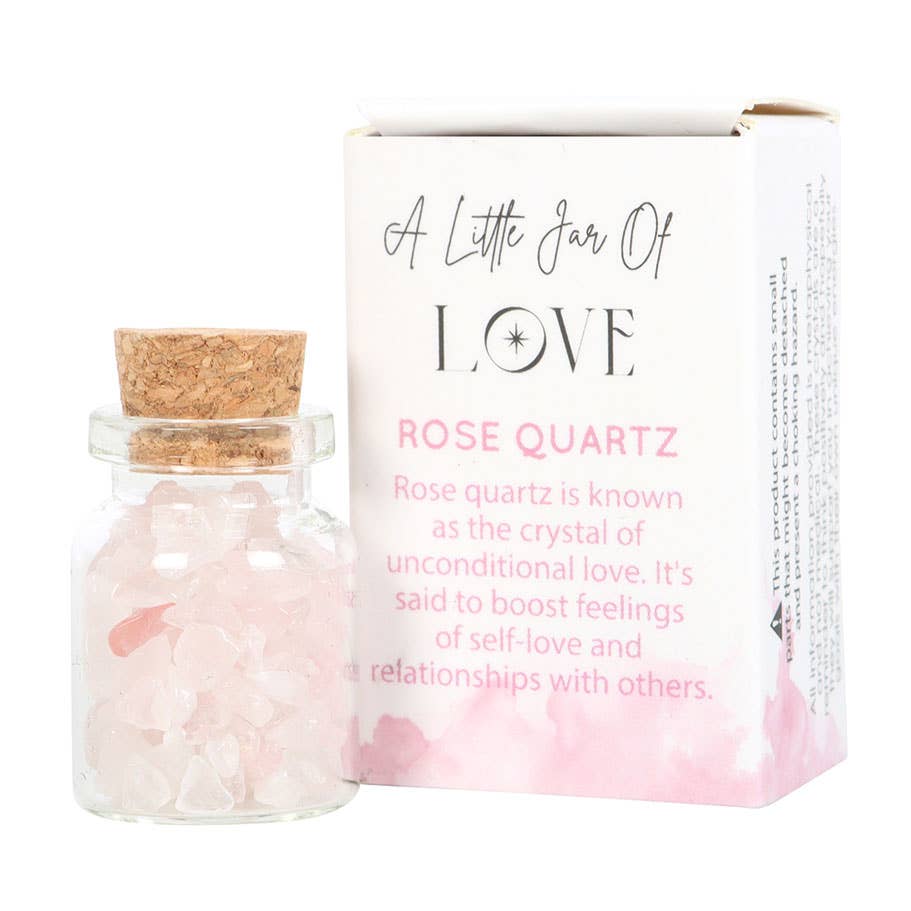 Jar of Love Rose Quartz Crystals