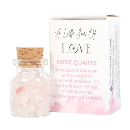 Jar of Love Rose Quartz Crystals