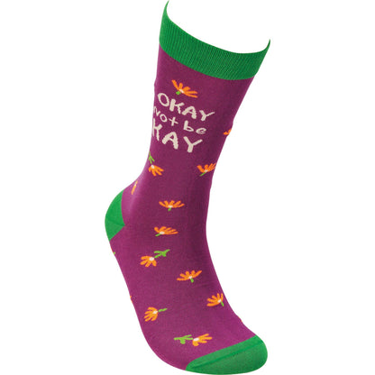 It's Okay To Not Be Okay Socks – Comfort & Compassion