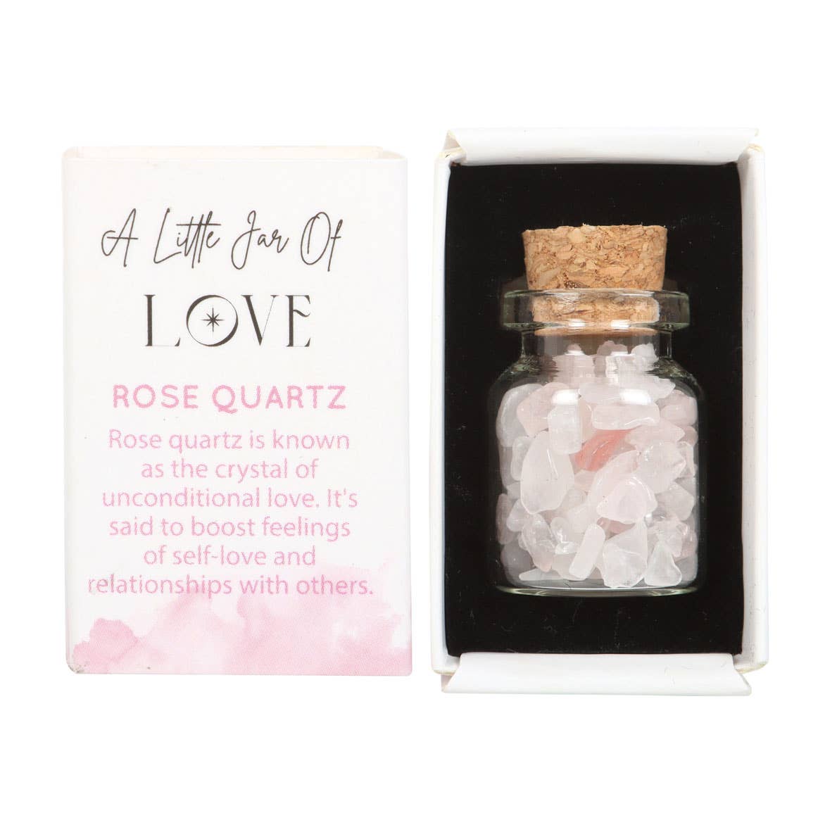 Jar of Love Rose Quartz Crystals