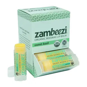 Zambeezi Organic Beeswax Lip Balm - Various Flavors