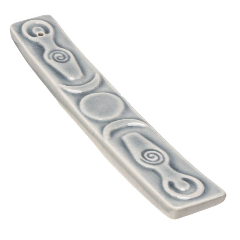 Triple Goddess Incense Burner | Ceramic Altar Tool for Ritual & Meditation