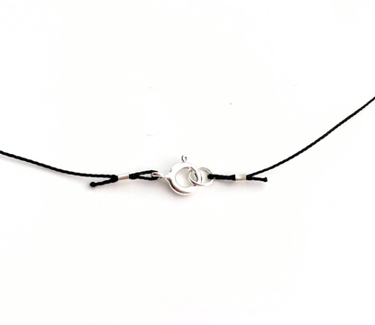 Black Onyx Faceted Triangle Necklace