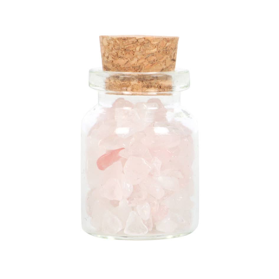 Jar of Love Rose Quartz Crystals