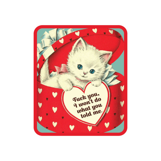 F You Kitty Cat Sticker