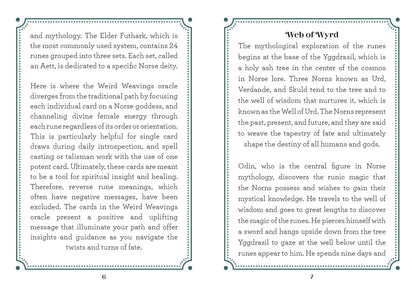 Weird Weavings Runic Oracle: Threads of Feminine Wisdom
