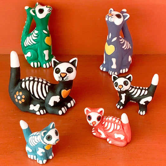 Skelly Kitty Ceramic