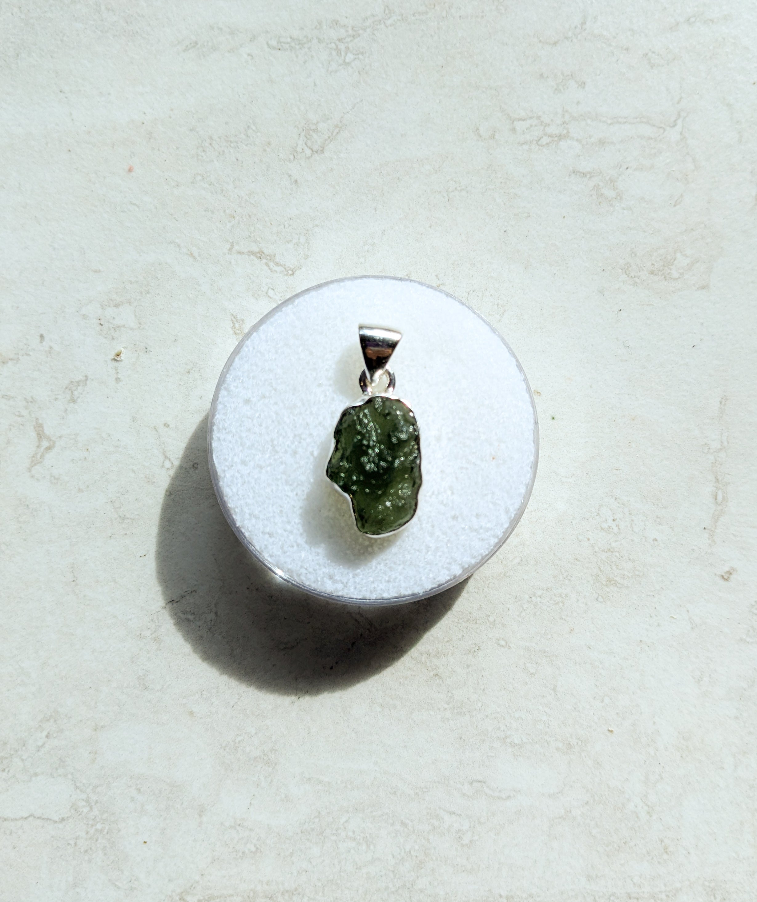 Sterling Silver Moldavite Pendants