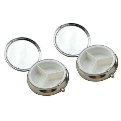 Pearl Flower Pill Box with 3 Sections