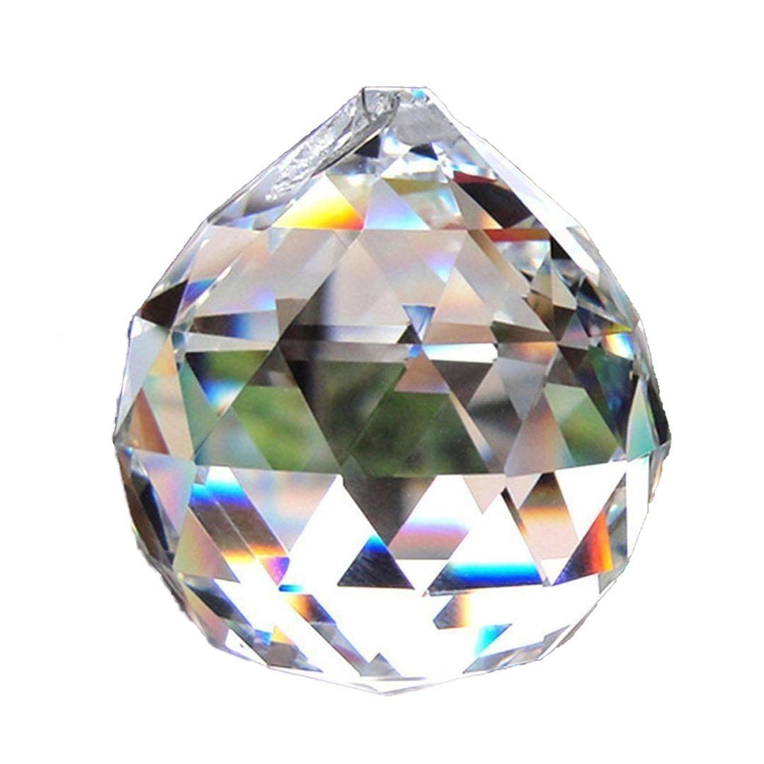 40mm Faceted Round Crystal Ball
