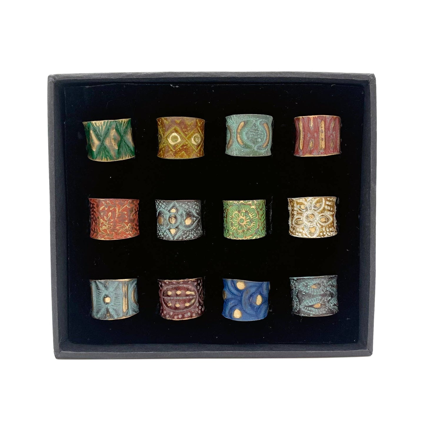 Brass Patina Rings
