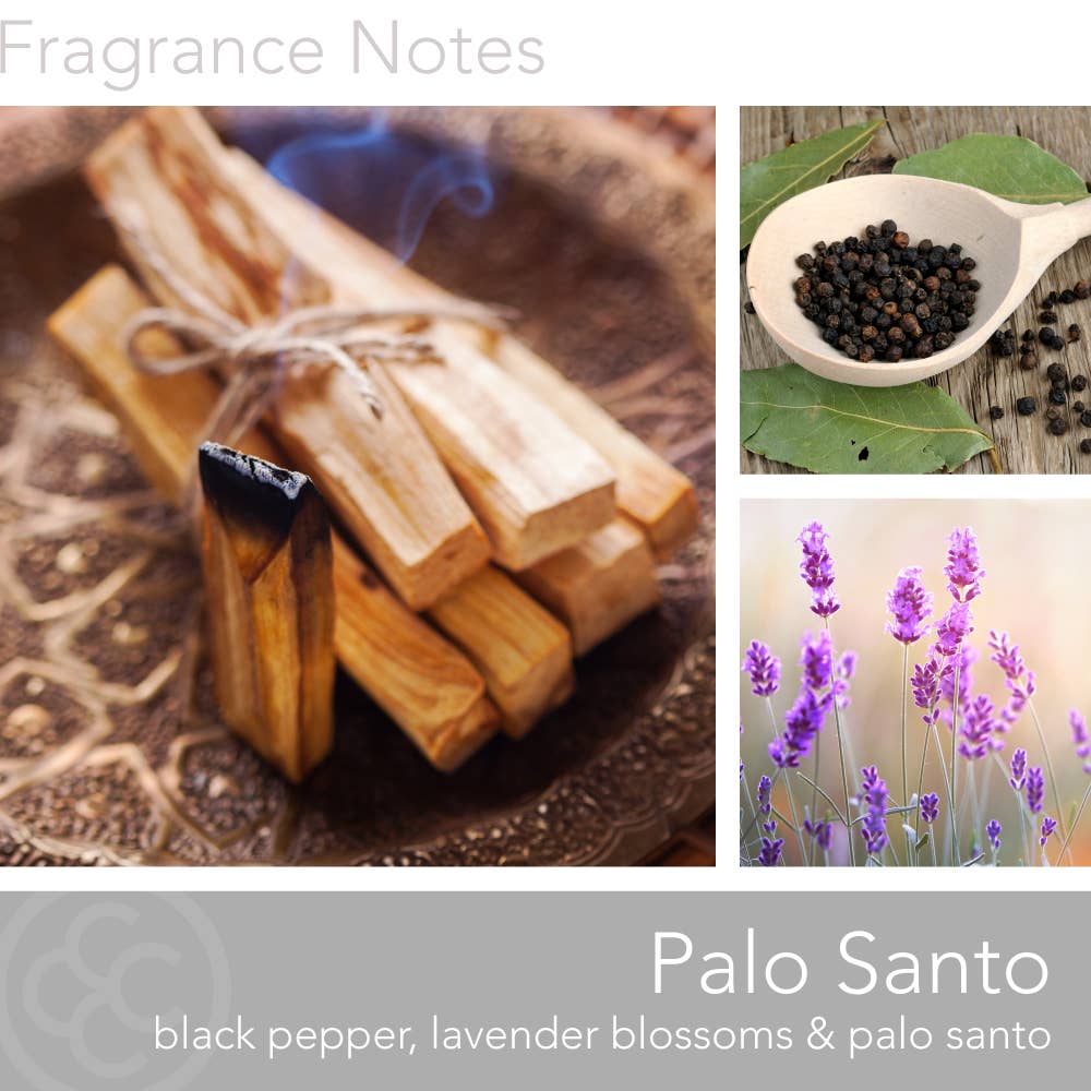 Palo Santo Candle – Grounding Cedar & Magnolia Blend